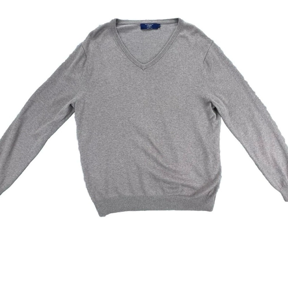 J. Crew Vintage Cashmere Cotton Blend Sweater  V Neck Women’s Large